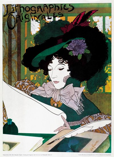 Affischreklam "Lithographies Originales" av Georges de Feure